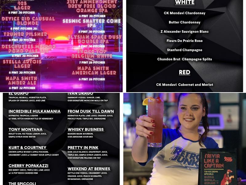 Retro Junkie Menu