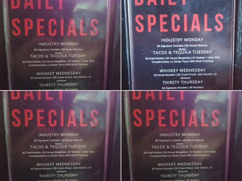 Ole's Tavern Menu