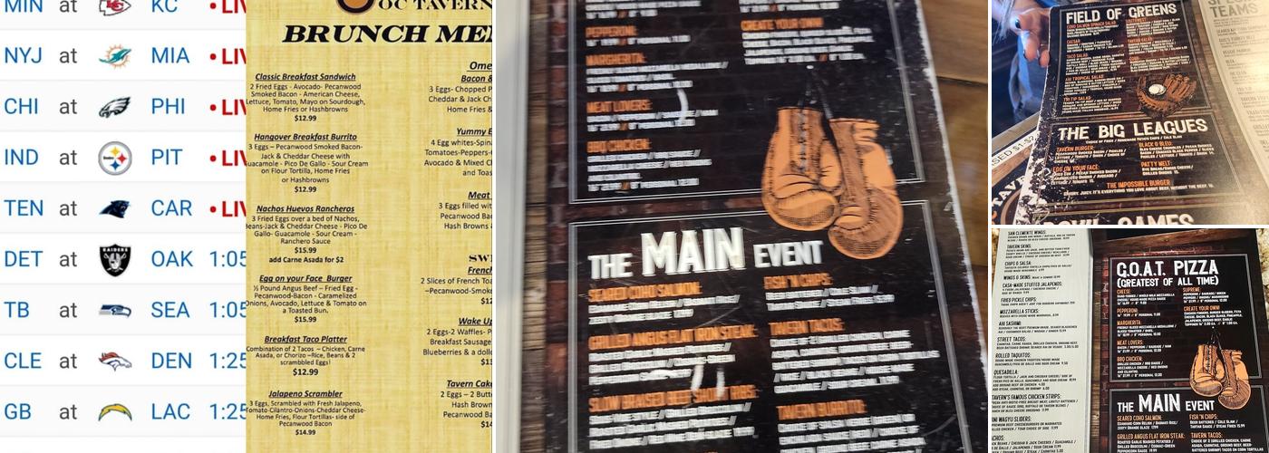 OC Tavern Menu