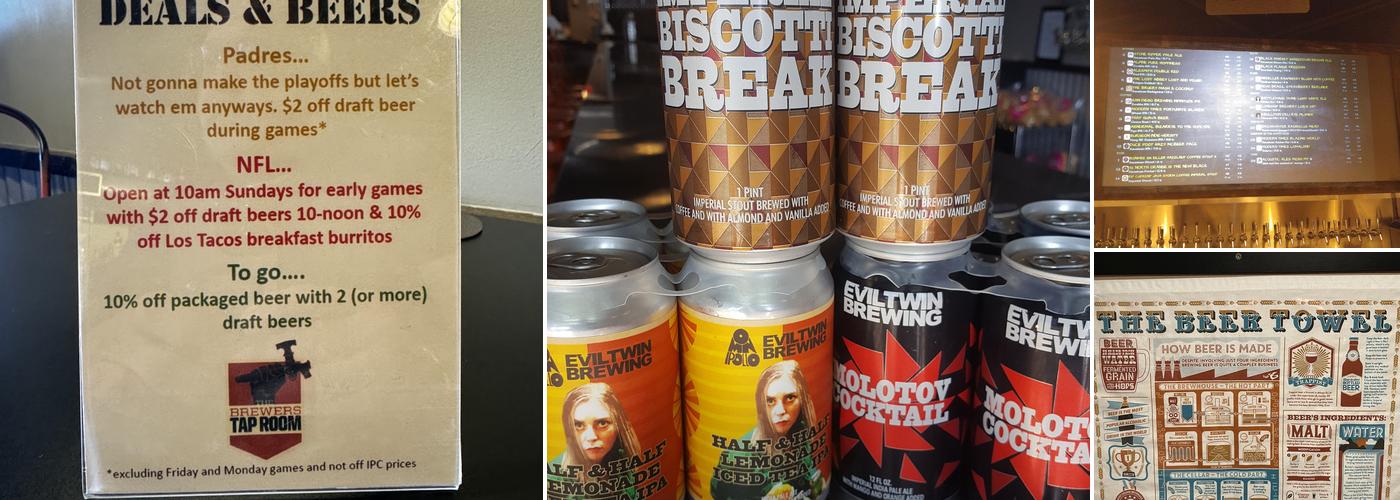 The Brewers Tap Room Menu