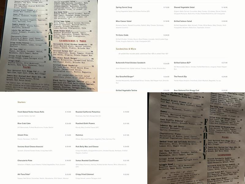 Farley Menu