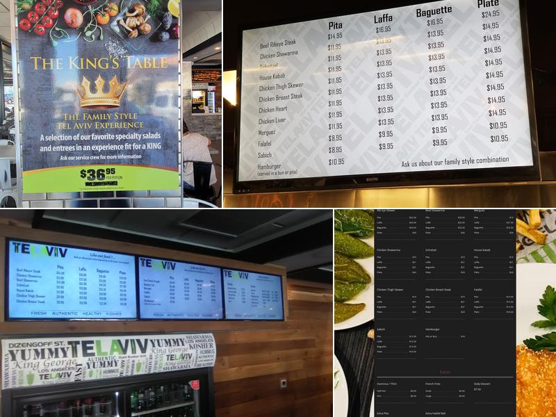 Tel Aviv Grill- Encino Menu