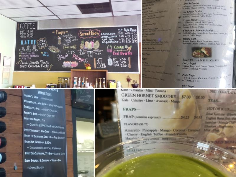 Spacebar Cafe & Wine Bistro Menu