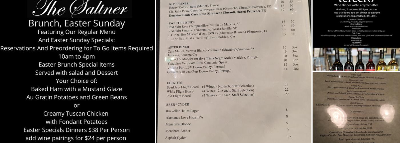 The Saltner Wine & Cicchetti Menu