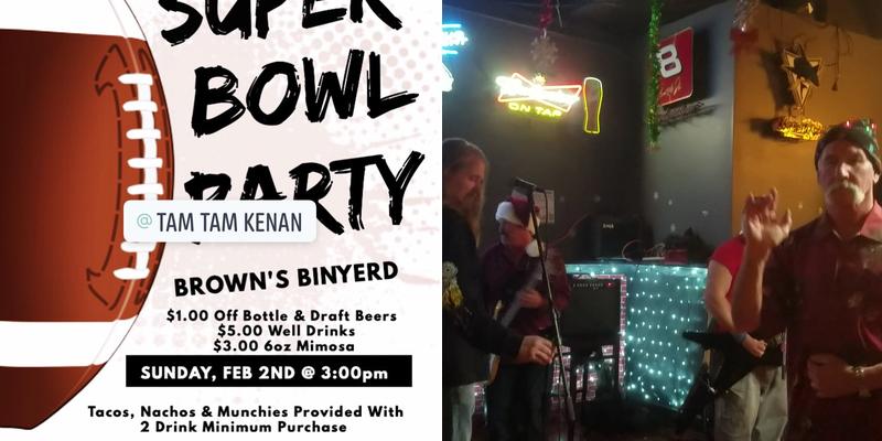 Brown's Binyerd Menu