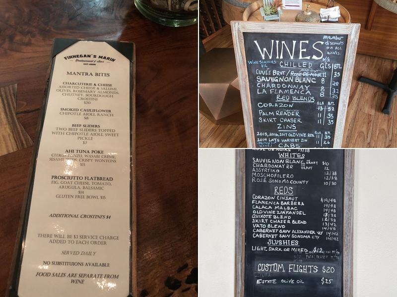 Mantra Wines Menu