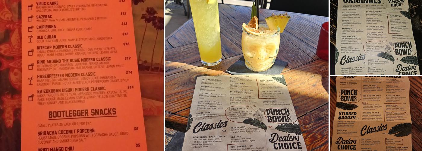 Bootlegger Tiki Menu