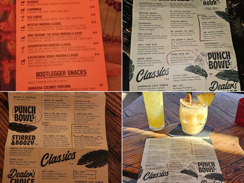 Bootlegger Tiki Menu