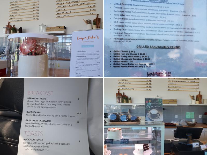 Layer Cake Bakery (LCB) Menu
