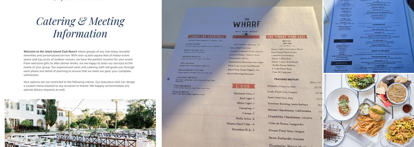 The Wharf Menu