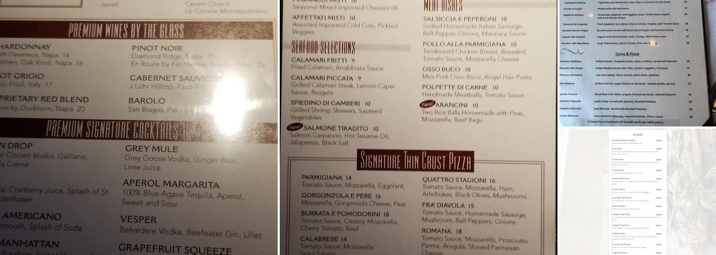il Corso Menu