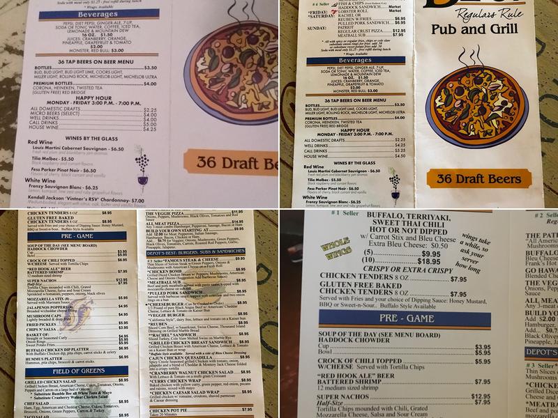 Depot Pub Menu