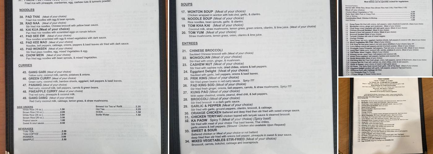 René Café Menu