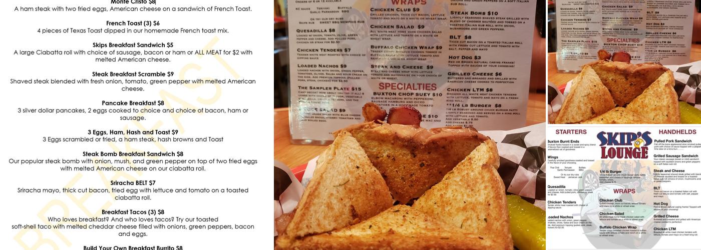 Skip's Menu
