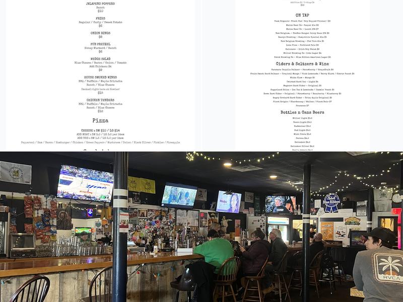 Howie's Pub Menu