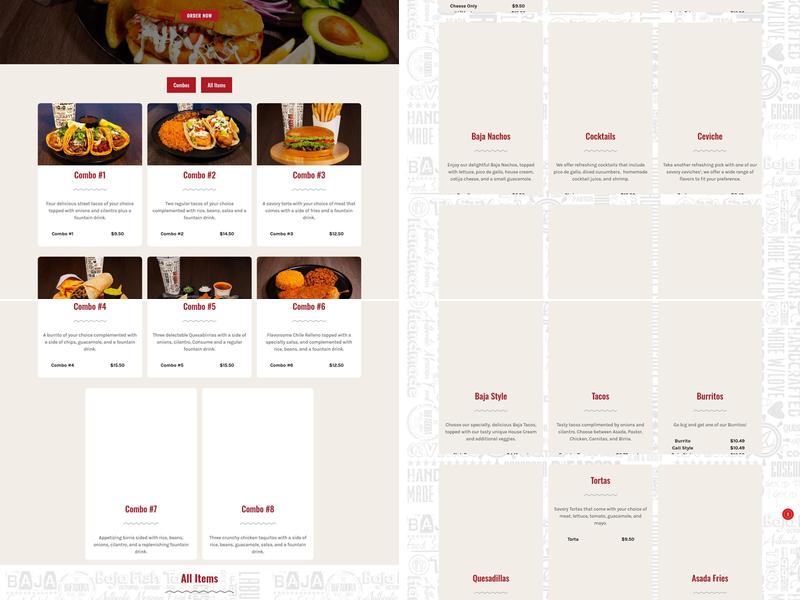 La Bufadora Baja Grill Irwindale Menu