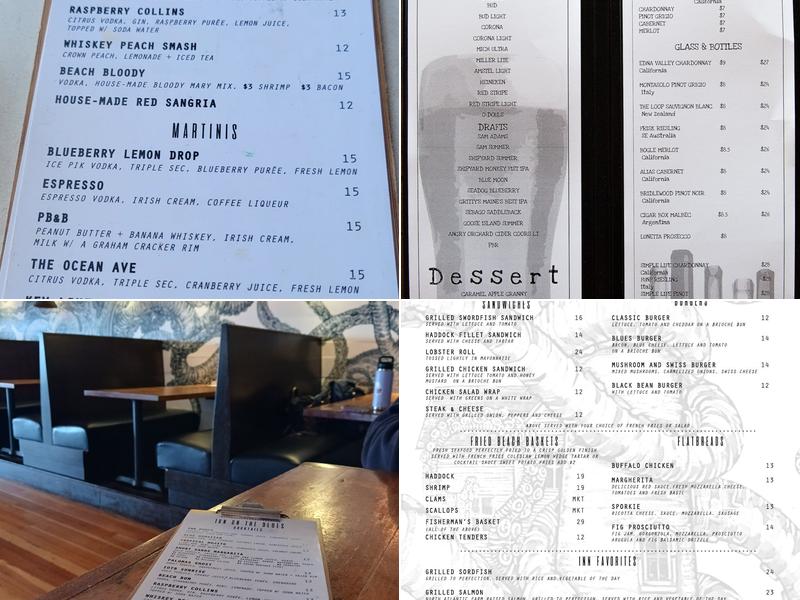 Inn on the Blues Menu