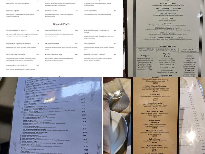 Ca Del Sole Menu