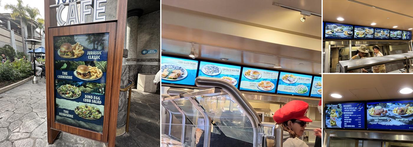 Jurassic Cafe Menu