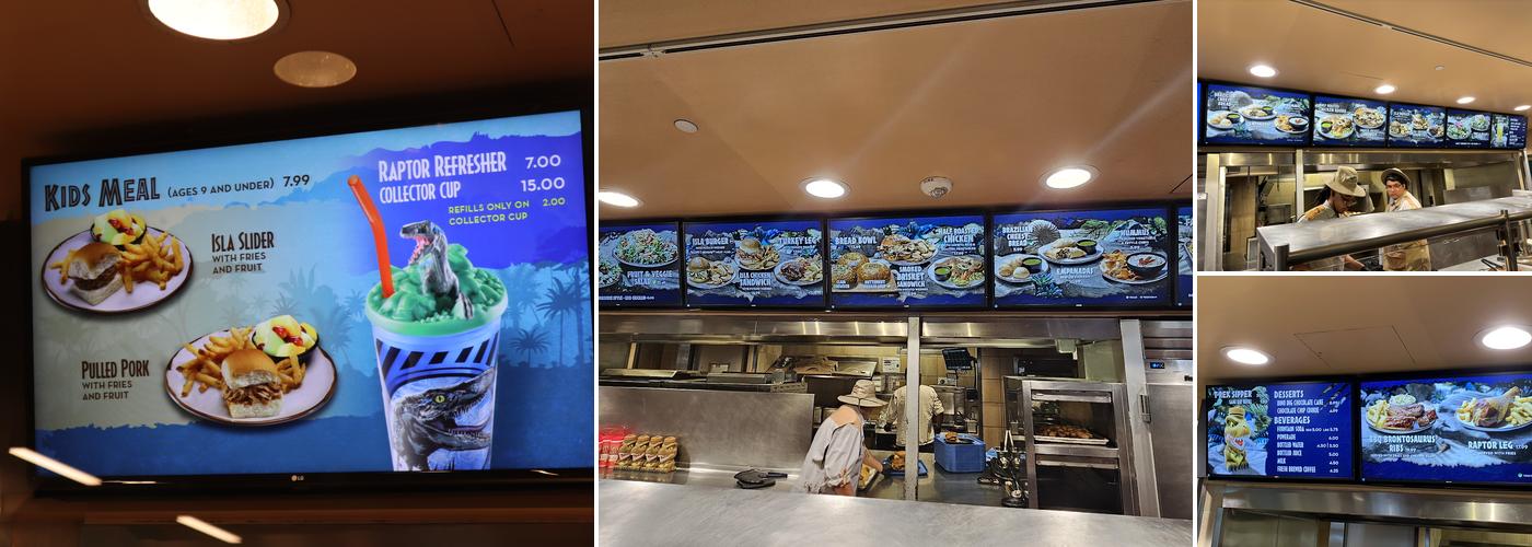 Jurassic Cafe Menu