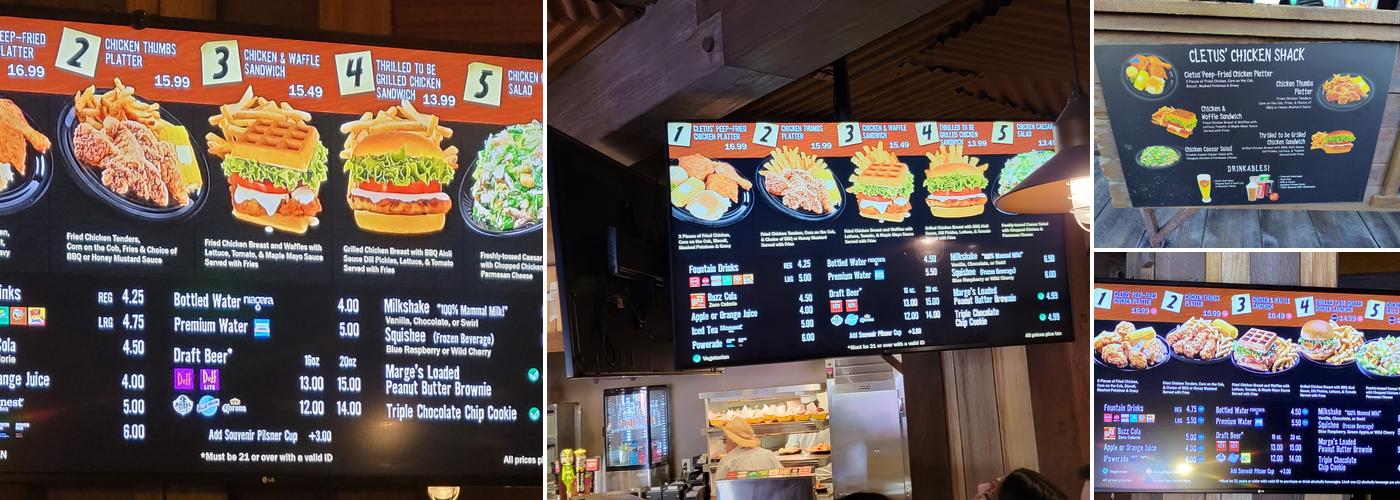 Cletus' Chicken Shack Menu