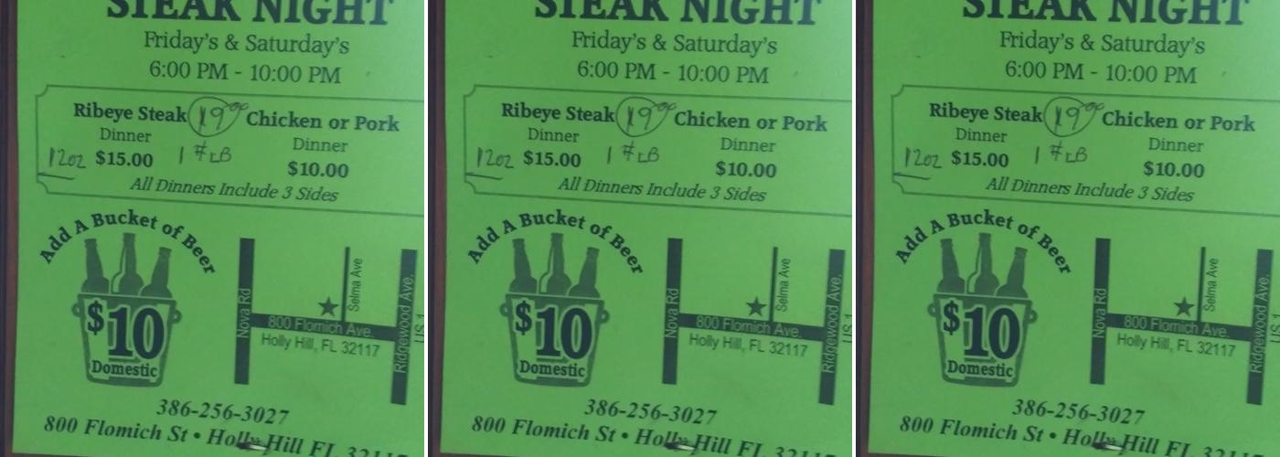 Rowsey's Pub Menu