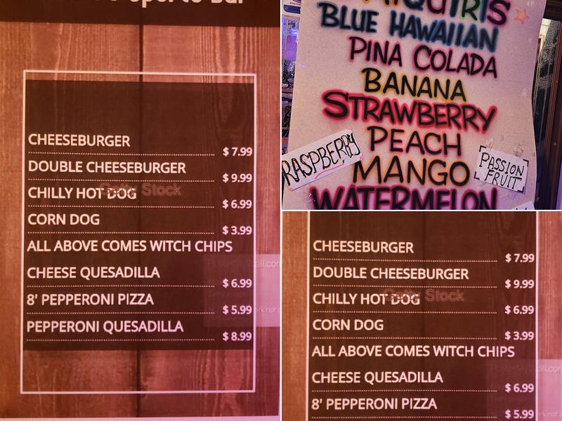 Mehdi's Sports Bar Menu