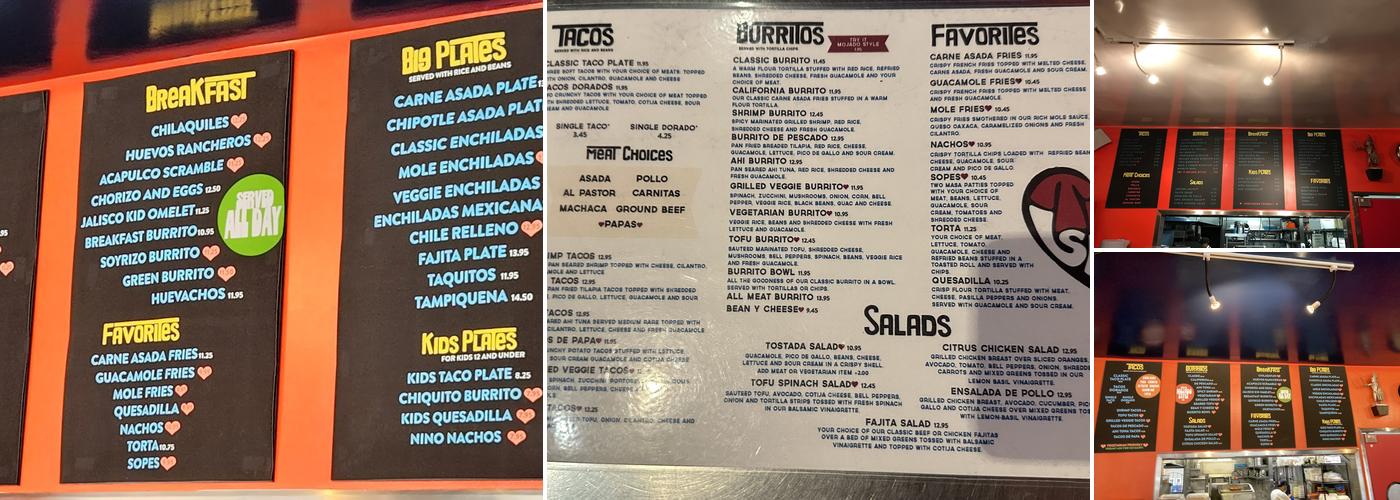 Taco Spot Menu