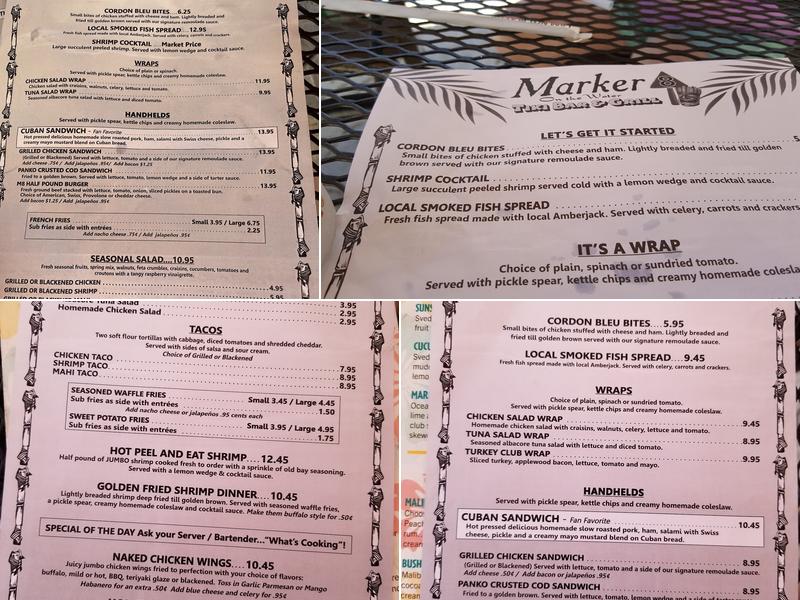 Marker 8 Menu