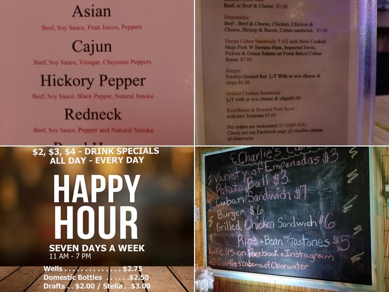 Bauser's Menu
