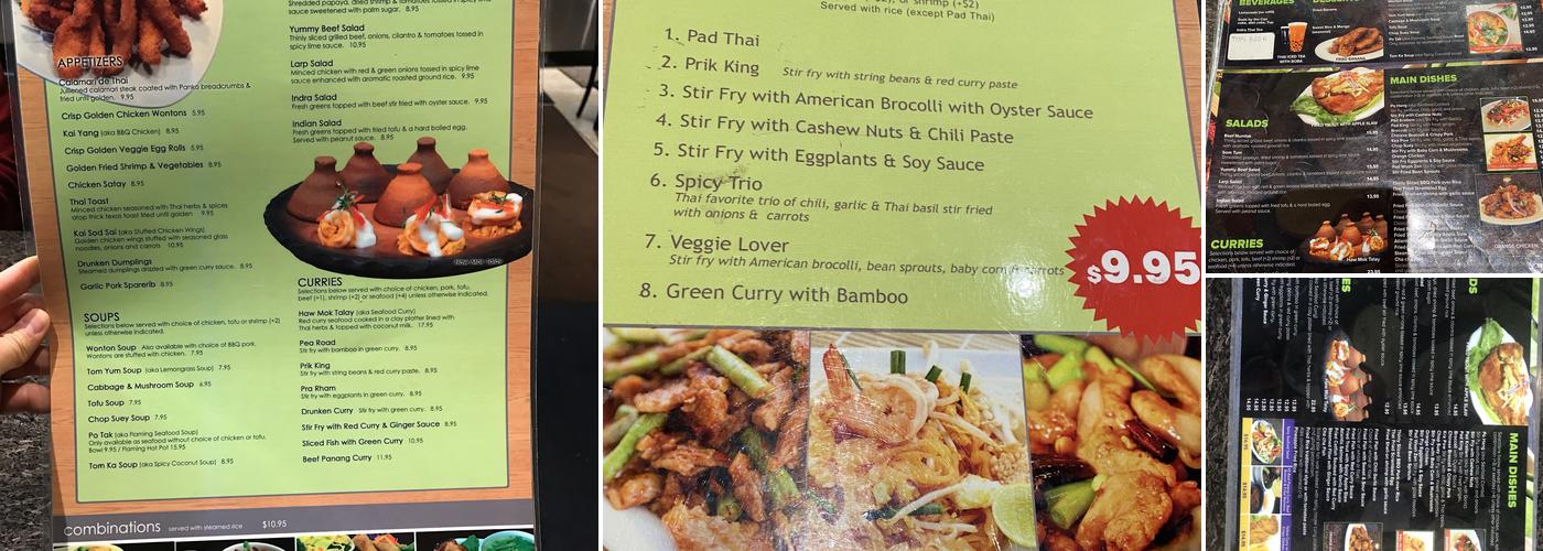 Indra Restaurant Menu