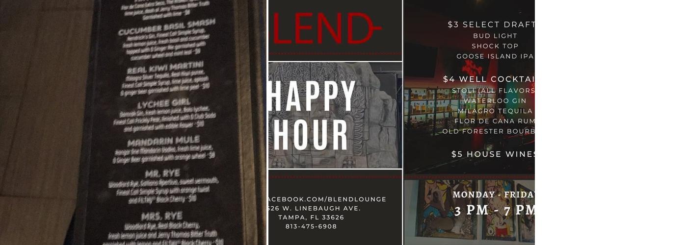 Blend Lounge Menu