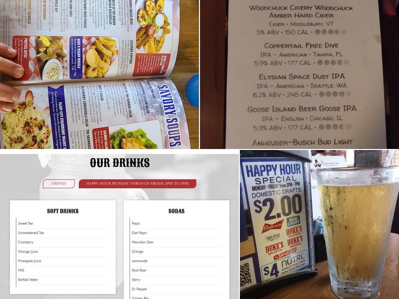 Duke's Brewhouse Menu