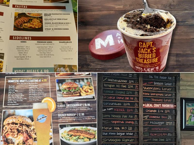 Miller's Ale House Menu