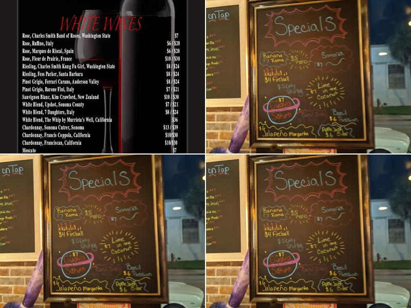 Jensen's Corner Bar Menu