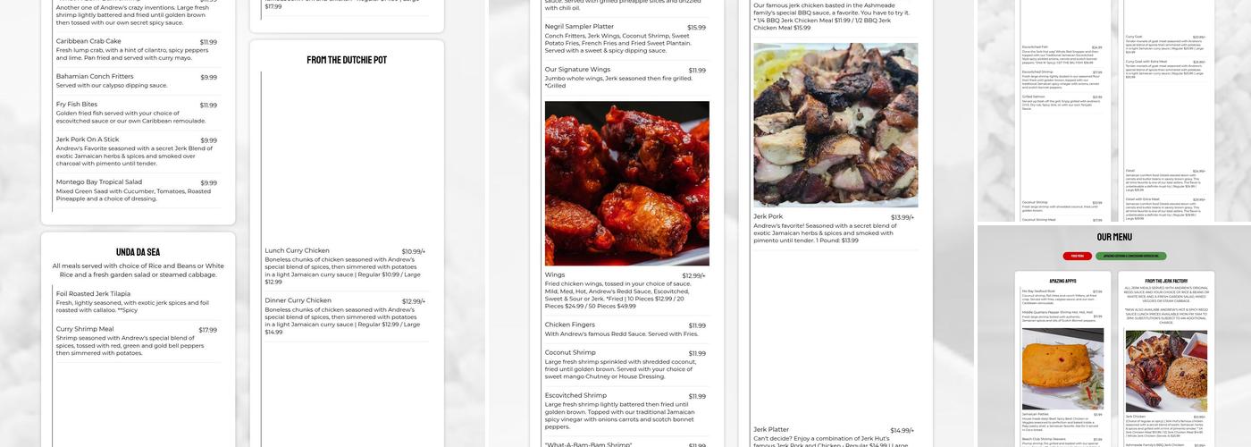 JERK HUT ISLAND GRILLE & BEACH CLUB Menu