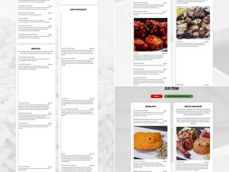 JERK HUT ISLAND GRILLE & BEACH CLUB Menu