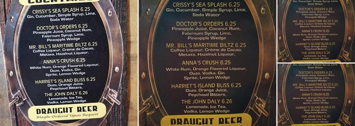 The Bridge Lounge - Karaoke Bar Menu