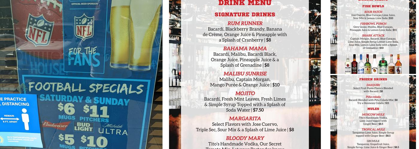 DAVENPORT'S ALEHOUSE Menu