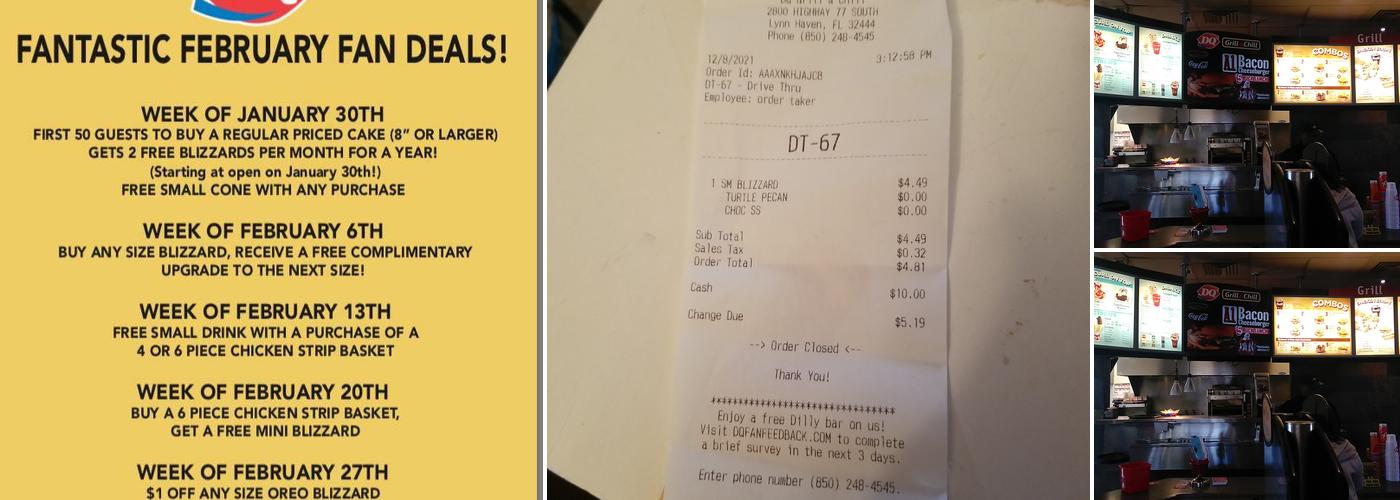 Dairy Queen Grill & Chill Menu