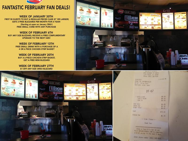 Dairy Queen Grill & Chill Menu