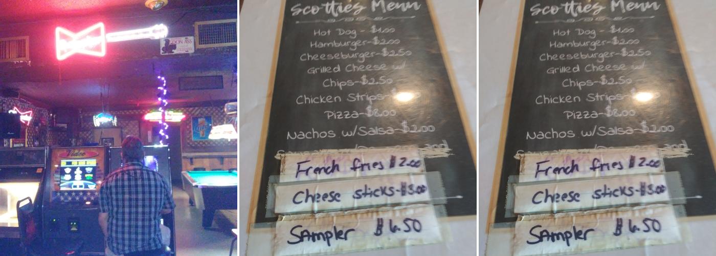 Last Chance Saloon Menu