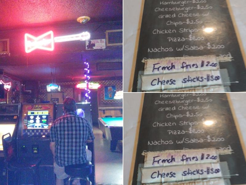 Last Chance Saloon Menu