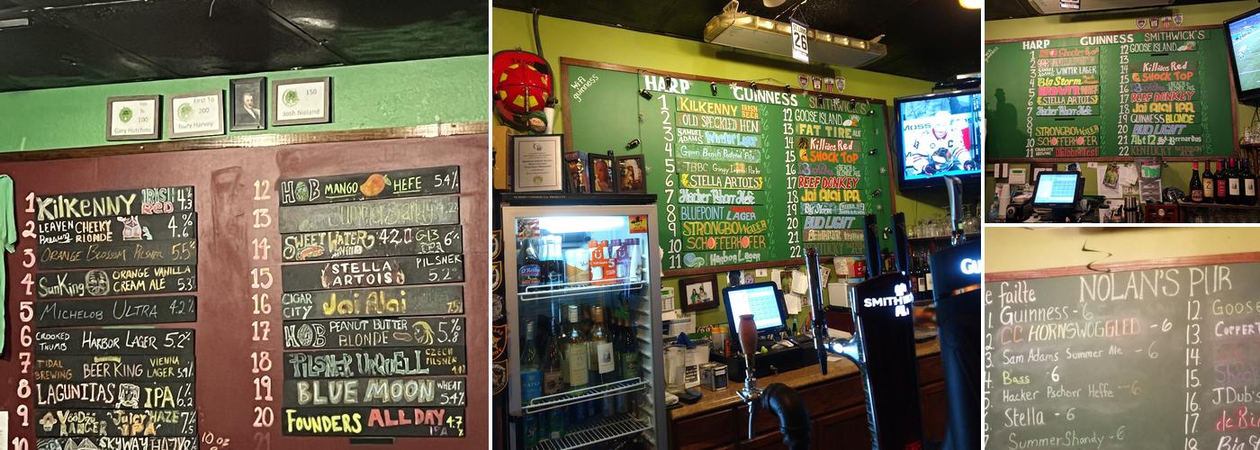 Nolan's Pub Menu