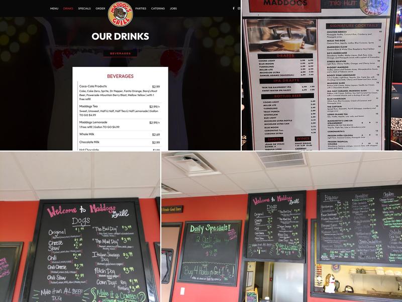 Maddogs Grill Menu