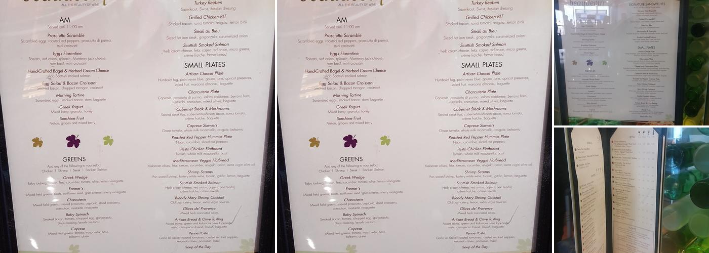 Beaudevin Menu