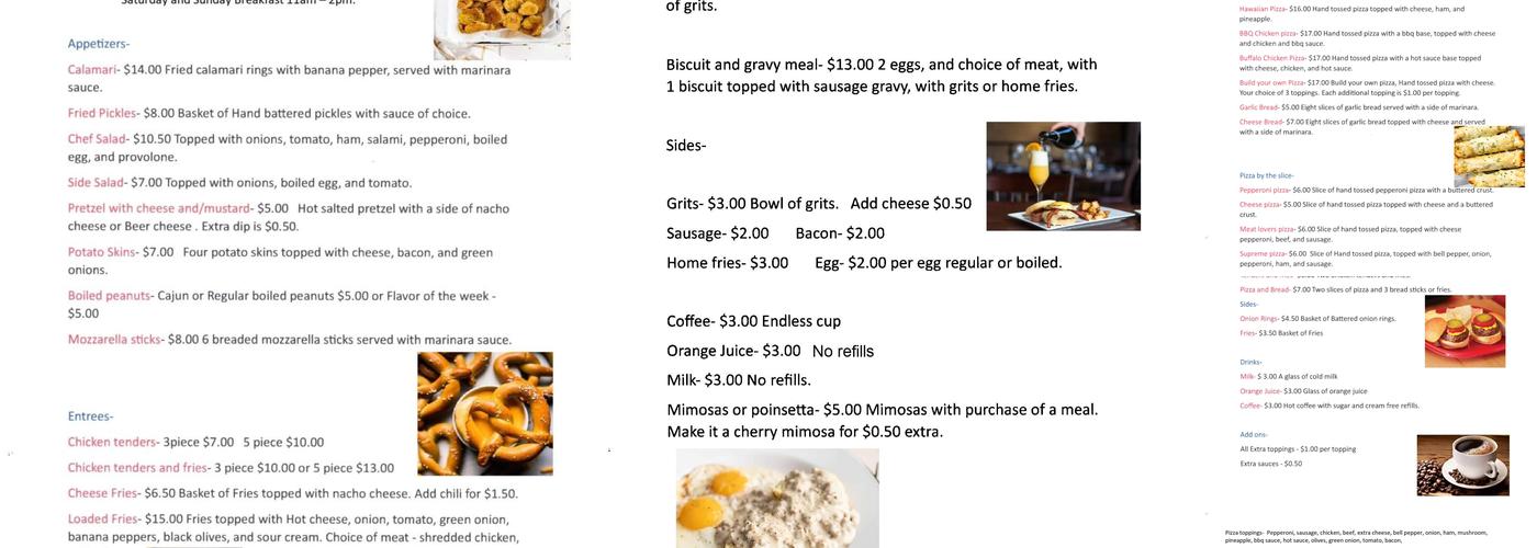 Arnold's Lounge Menu