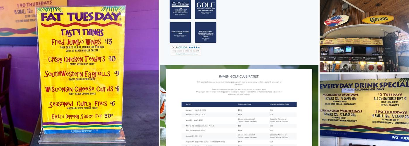 Fat Tuesday Village of Baytowne Wharf Menu