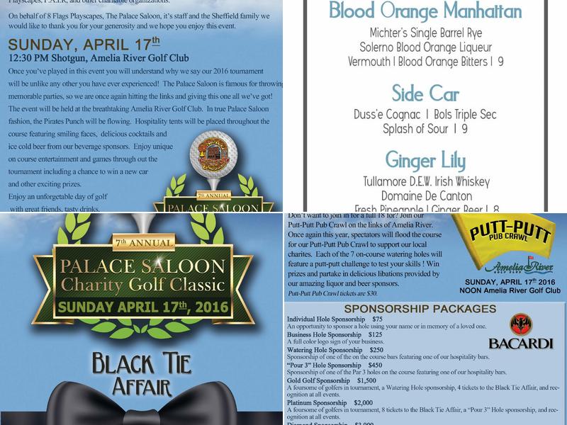 Sheffield's at The Palace Menu