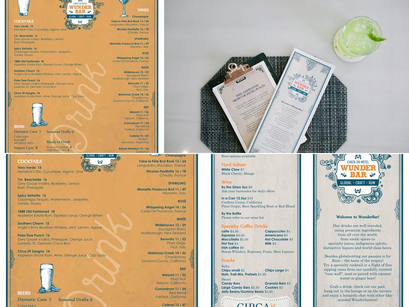 Wunderbar Menu